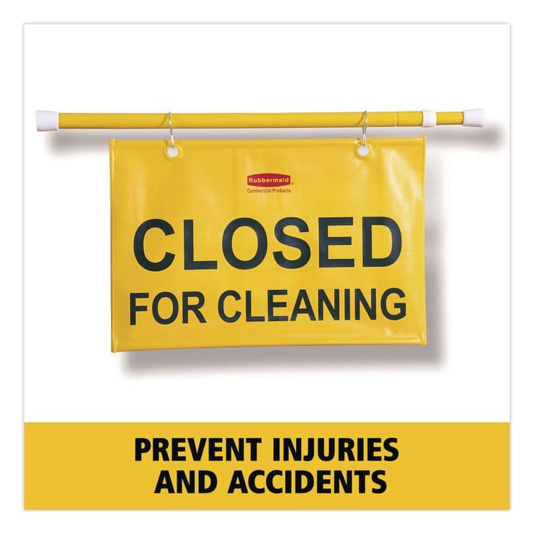 RUBBERMAID COMMERCIAL PROD. Site Safety Hanging Sign, 50 x 1 x 13, Yellow (RCP9S15YEL) thumbnail 2