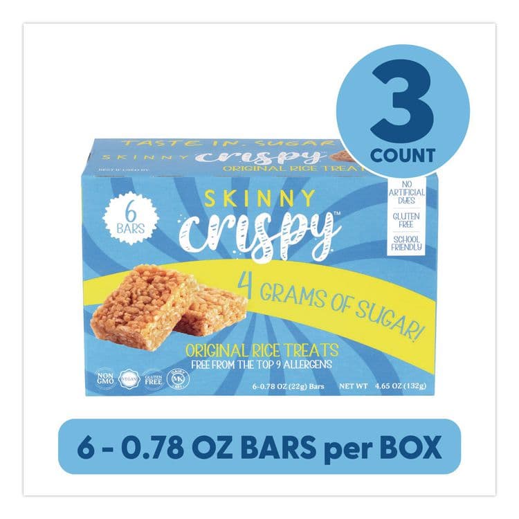 MELVILLE CANDY COMPANY Crispy Treat, Vanilla, 0.78 oz Bars, 5 Bars/Pack, 3 Packs/Carton (GRR60004176) thumbnail 2