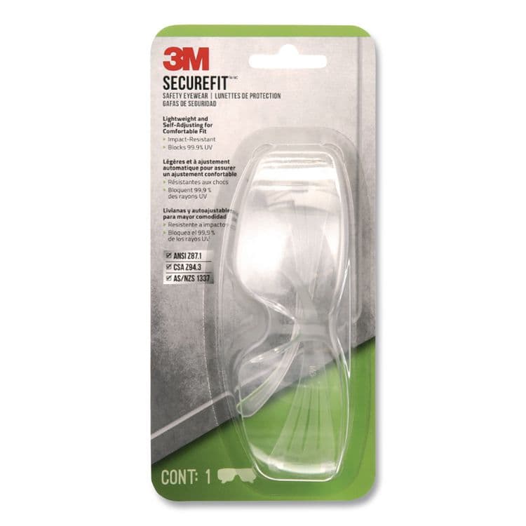 3M/COMMERCIAL TAPE DIV. SecureFit 200 Protective Eyewear, Frameless, Blue Single Lens (MMMSF204SGAFBLU) thumbnail 2