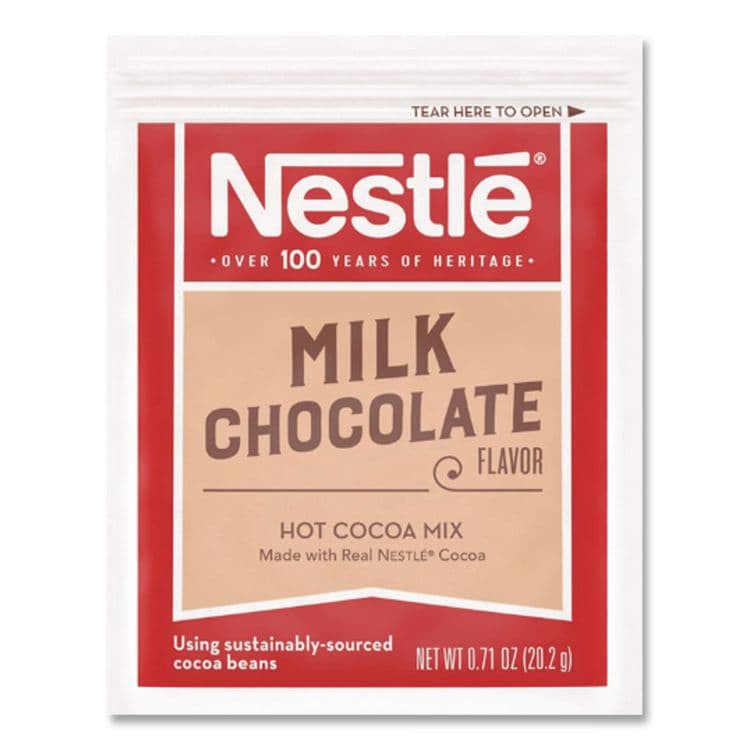 NESTLE Hot Cocoa Mix, Milk Chocolate, 0.71 oz Packet, 60 Packets/Box (NES26791) thumbnail 2