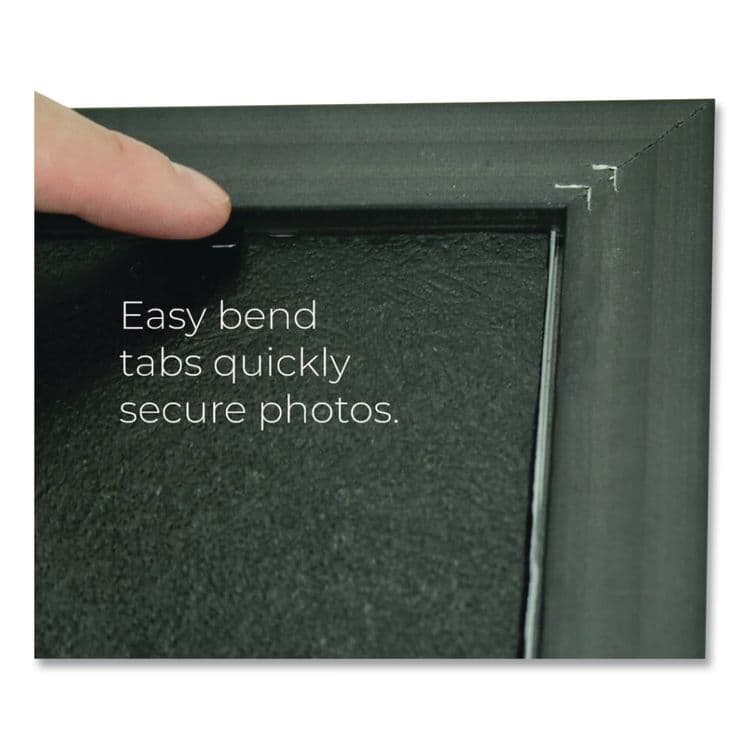 NU-DELL MANUFACTURING Deluxe Document and Photo Frame, Molded Styrene/Plastic, 8.5 x 11 Insert, Gold/Black (NUD17500) thumbnail 2