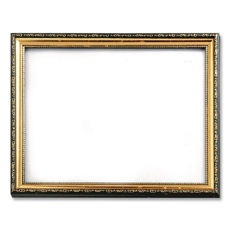 NU-DELL MANUFACTURING Deluxe Document and Photo Frame, Molded Styrene/Plastic, 8.5 x 11 Insert, Gold/Black (NUD17500) thumbnail 4