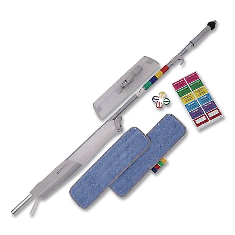 THE ODELL CORPORATION Advantage+ Bucketless Mop, 16" Frame, White/Silver Metal Handle (ODCBWMS16) thumbnail 4