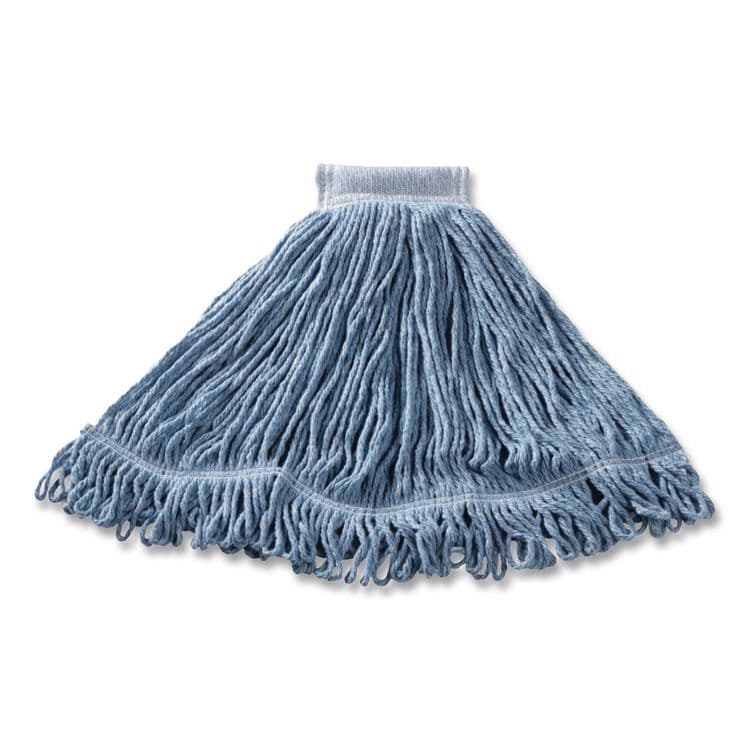 RUBBERMAID COMMERCIAL PROD. Super Stitch Blend Mop Head, Cotton/Synthetic, Large, Blue (RCPD253BLUEA) thumbnail 2