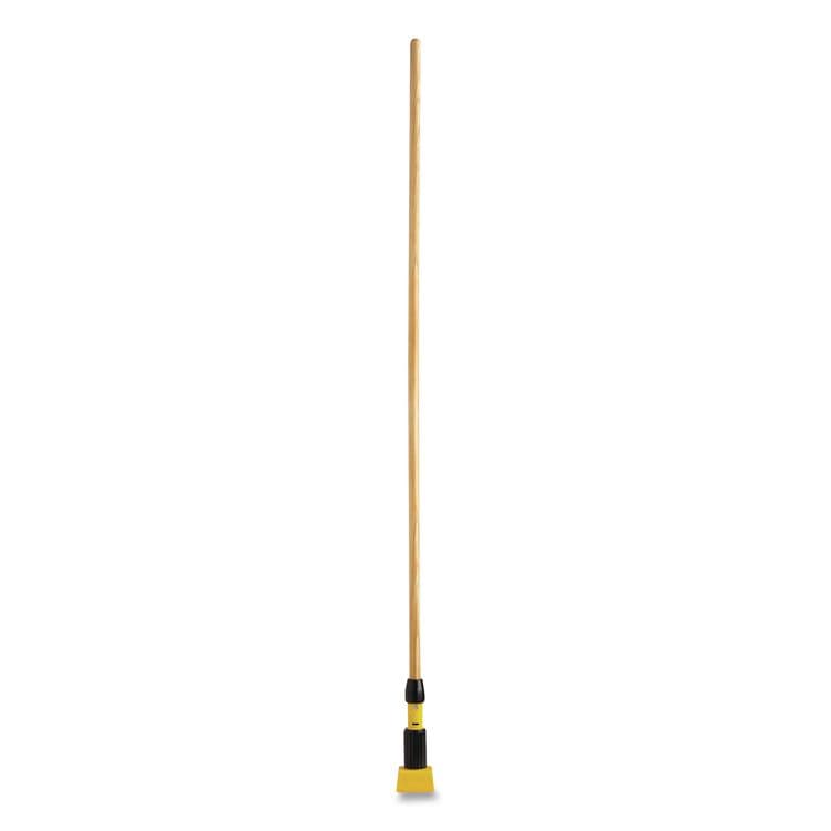 RUBBERMAID COMMERCIAL PROD. Gripper Hardwood Mop Handle, 1.13" dia x 60", Natural/Yellow (RCPH216)