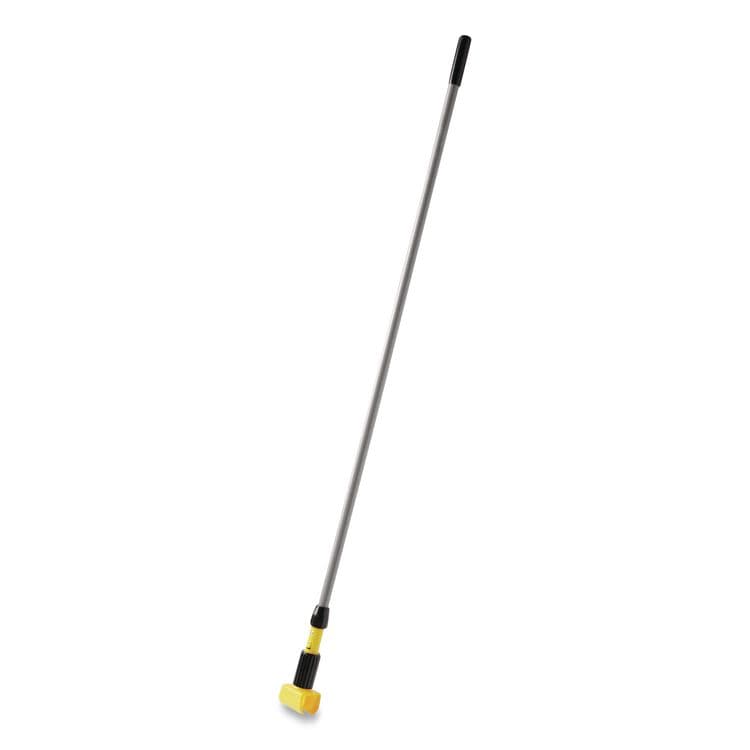RUBBERMAID COMMERCIAL PROD. Gripper Fiberglass Mop Handle, 1" dia x 60", Gray/Yellow (RCPH246GY)
