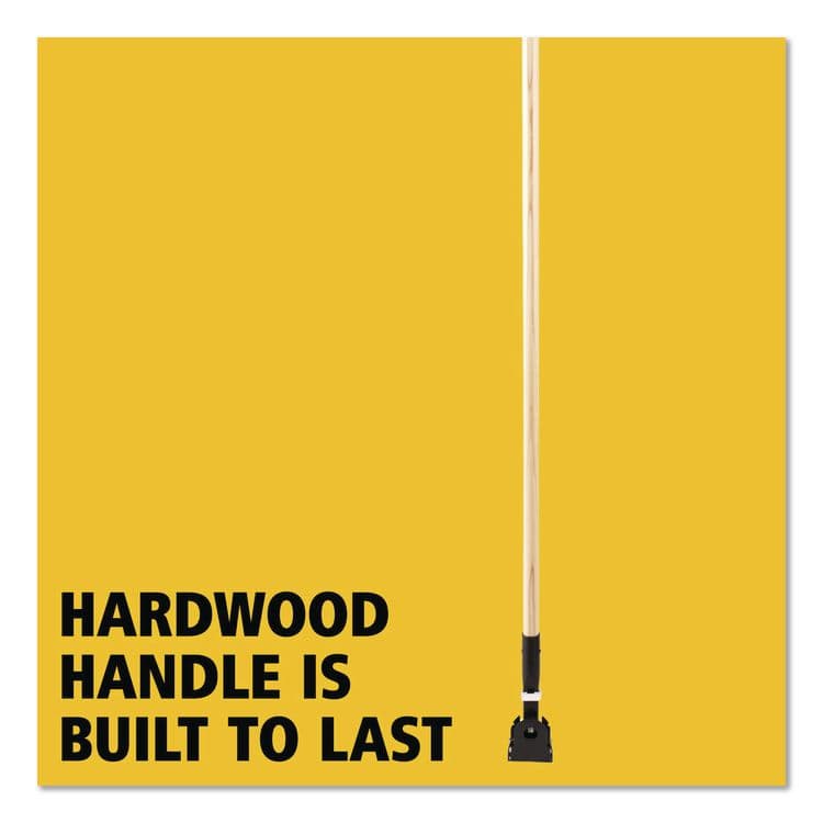 RUBBERMAID COMMERCIAL PROD. Snap-On Hardwood Dust Mop Handle, 1.5" dia x 60", Natural (RCPM116) thumbnail 3