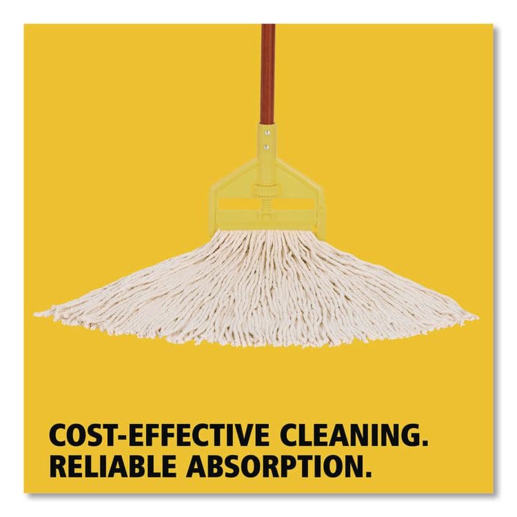 RUBBERMAID COMMERCIAL PROD. Value Pro Mop Head, Cotton, Large, White (RCPFGV11800WH00) thumbnail 3
