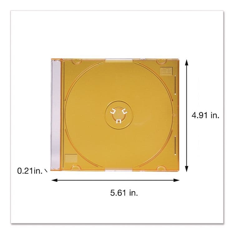 VERBATIM CORPORATION Slim Cases for CD, DVD and Blu-Ray, Assorted Colors, 50/Pack (VER71128) thumbnail 3