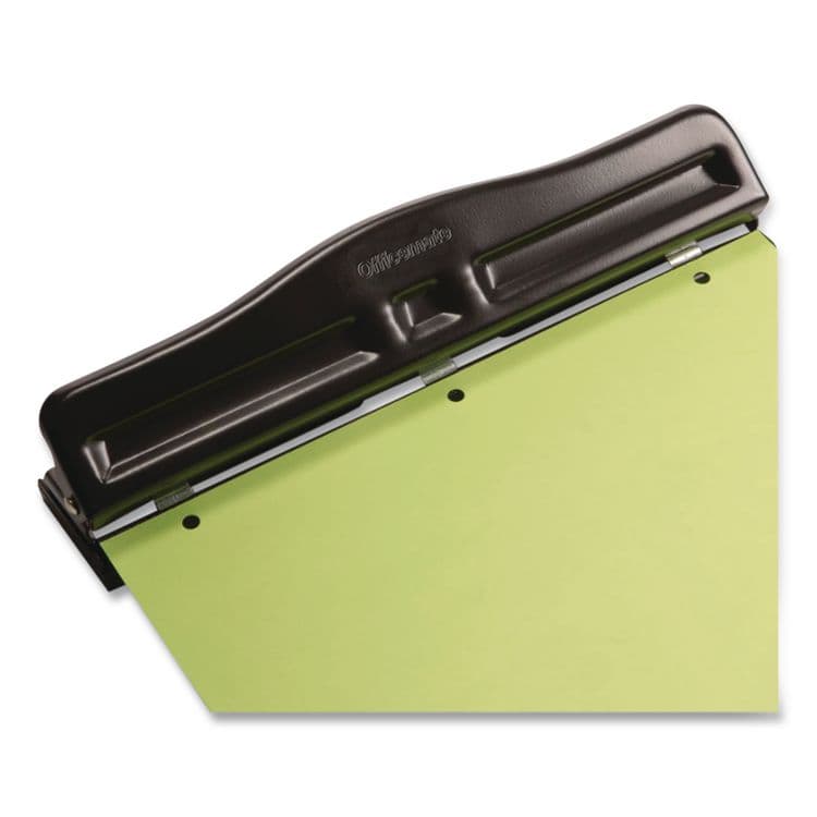 OFFICEMATE INTERNATIONAL CORP. 11-Sheet Fully Adjustable Two-Three-Hole Punch, 9/32" Holes, Black (OIC90095) thumbnail 3