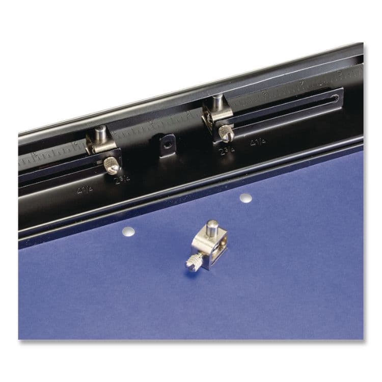 OFFICEMATE INTERNATIONAL CORP. 11-Sheet Fully Adjustable Two-Three-Hole Punch, 9/32" Holes, Black (OIC90095) thumbnail 4