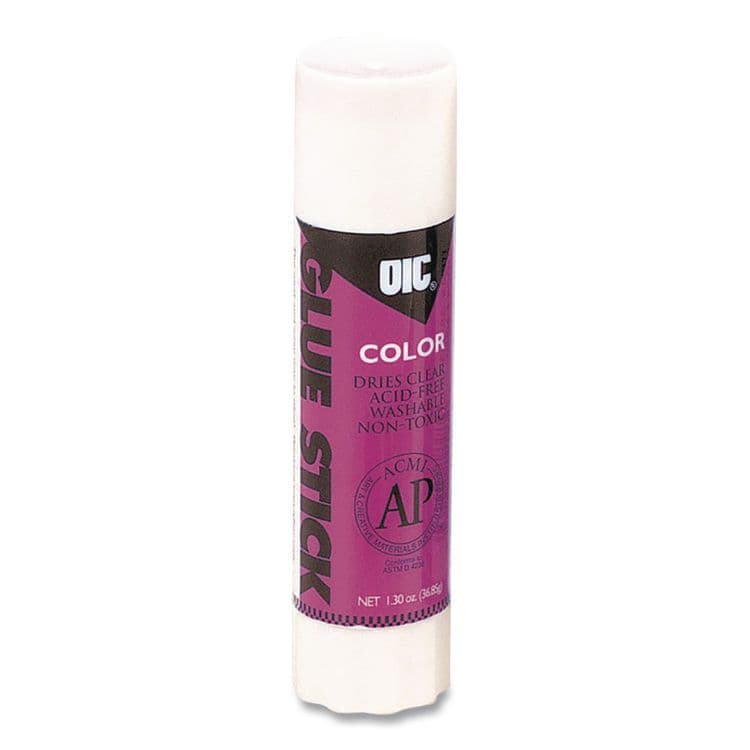 OFFICEMATE INTERNATIONAL CORP. Glue Stick,1.3 oz, Applies Purple, Dries Clear (OIC385417)