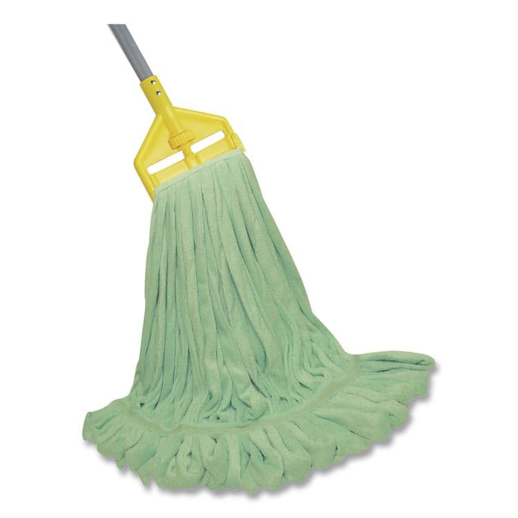 THE ODELL CORPORATION EchoFiber Microfiber Loop Mop, Large, Split Microfiber, 16 x 16, 1.5" Headband, Green, 12/Carton (ODCMWTLGNB) thumbnail 4