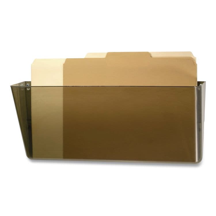 OFFICEMATE INTERNATIONAL CORP. Plastic Wall-File Pocket, One Pocket, Legal/Letter Size, 16.19" x 4.13" x 7", Smoke (OIC21441) thumbnail 4