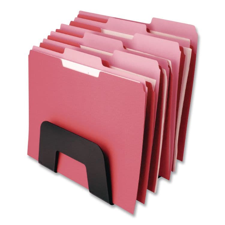 OFFICEMATE INTERNATIONAL CORP. Recycled Incline Mail Sorter, 5 Sections, Envelopes, 8 x 5.5 x 6, Black (OIC26002) thumbnail 2