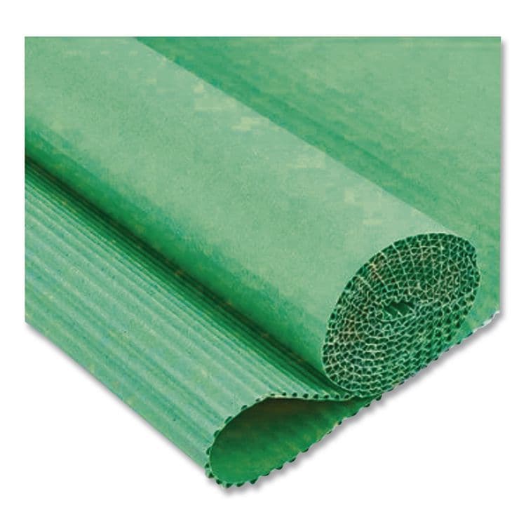 PACON CORPORATION Corobuff Corrugated Paper Roll, 48" x 25 ft, Emerald Green (PAC0011141) thumbnail 4