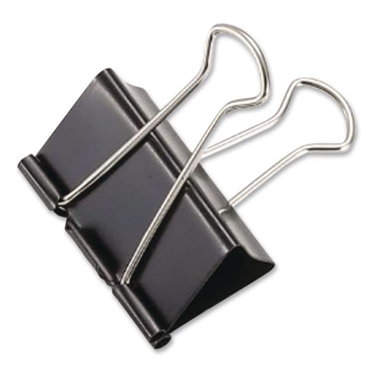 OFFICEMATE INTERNATIONAL CORP. Binder Clips, Large, Black/Nickel, 12/Box (OIC99100) thumbnail 4