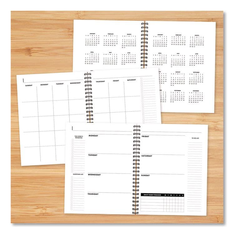 WILLOW CREEK PRESS Charcoal Gray Undated Monthly Planner, 11 x 8.5, Charcoal Gray, Undated (WPR49167) thumbnail 4