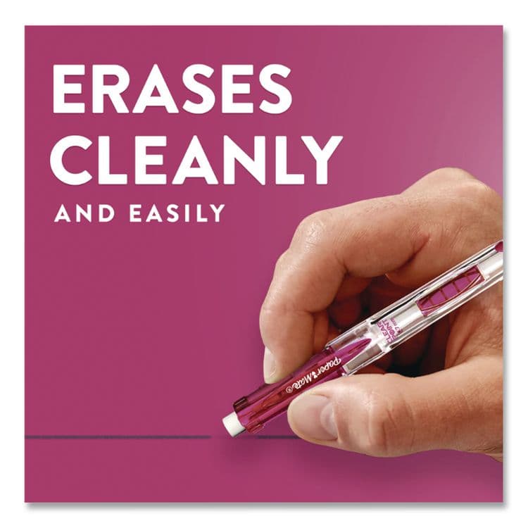 SANFORD Clear Point Mechanical Pencil, 0.7 mm, HB (#2), Black Lead, Assorted Barrel Colors, 4/Pack (PAP2087147) thumbnail 4