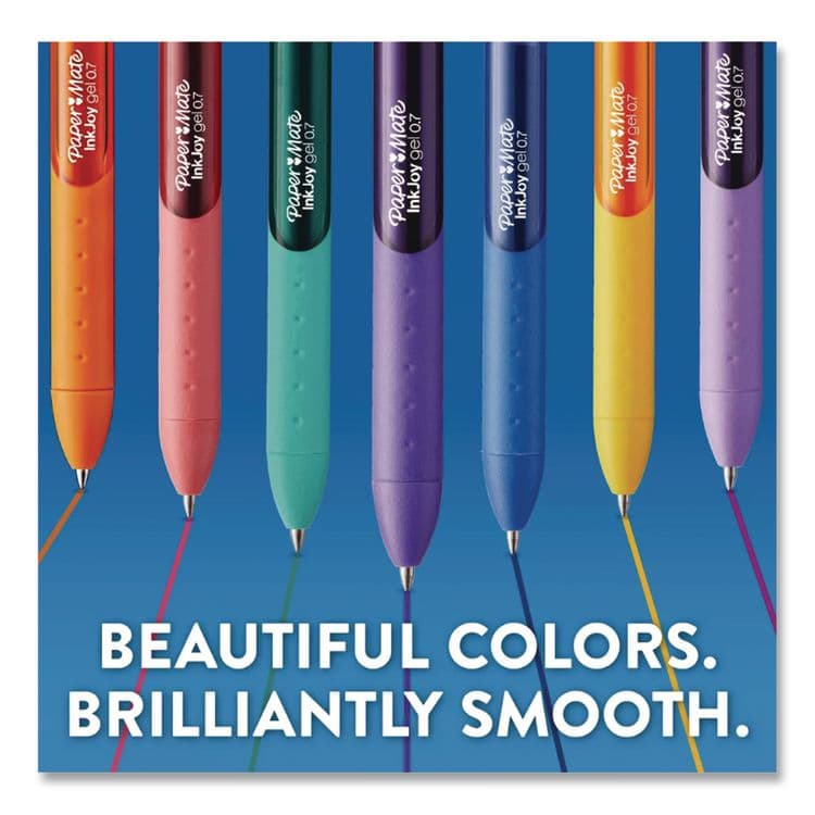 SANFORD InkJoy Gel Pen, Retractable, Fine 0.5 mm, Assorted Ink and Barrel Colors, 14/Pack (PAP1988991) thumbnail 4