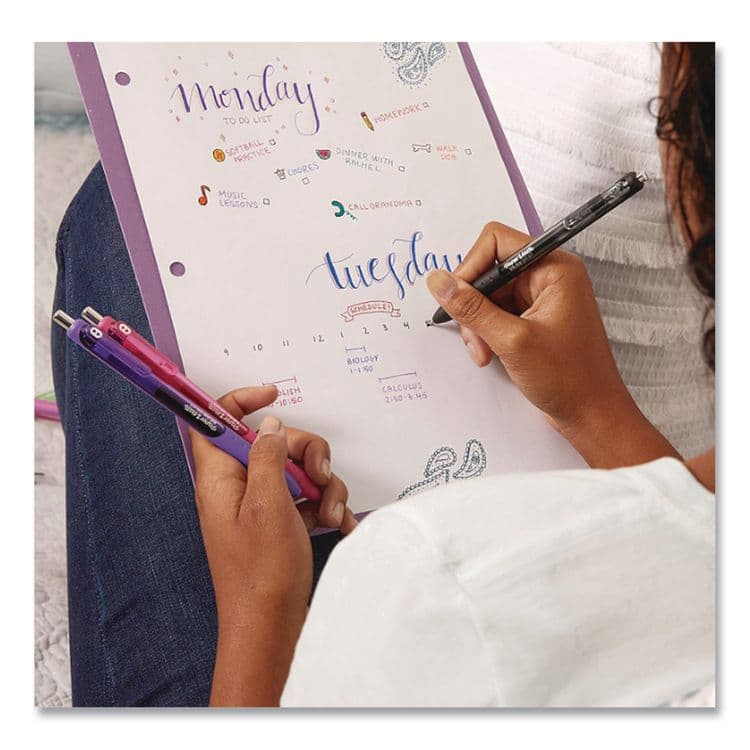 SANFORD InkJoy Gel Pen, Retractable, Medium 0.7 mm, Assorted Ink and Barrel Colors, 8/Pack (PAP1958946) thumbnail 3