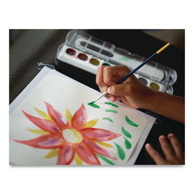 PACON CORPORATION UCreate Watercolor Paper, 90 lb Text Weight, 9 x 12, White, 250/Pack (PACP4930) thumbnail 4