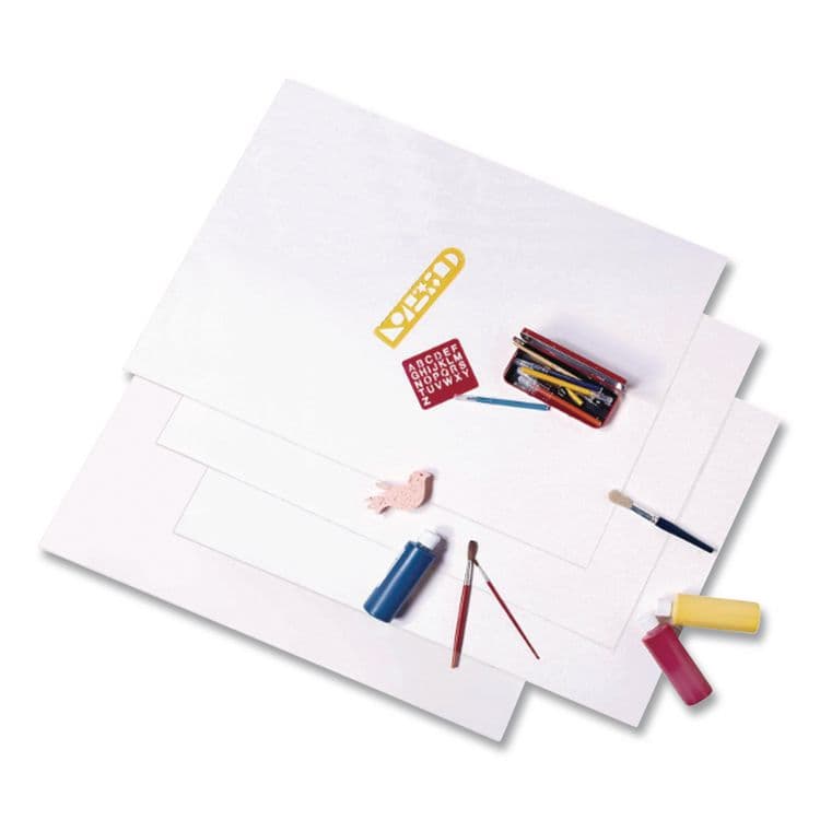 PACON CORPORATION Super Value Posterboard, 22 x 28, White, 50/Carton (PAC76510) thumbnail 2