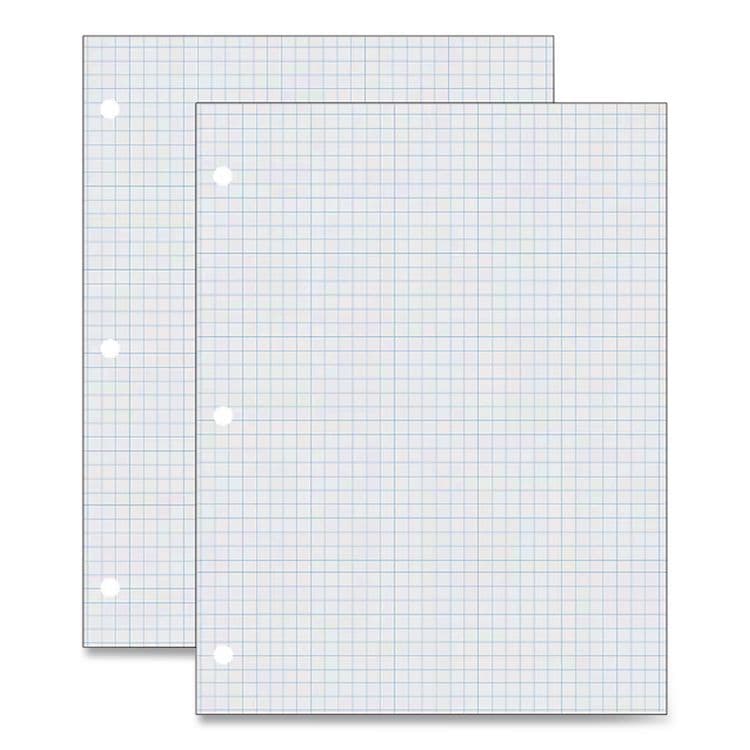 PACON CORPORATION Composition Paper, 3-Hole, 8.5 x 11, 1/4", Quadrille: 4 sq/in, 500 Sheets/Ream (PAC2414) thumbnail 4