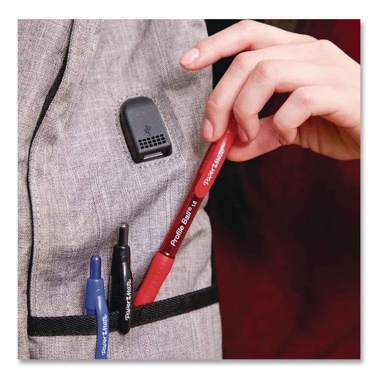 SANFORD Profile Gel Pen, Retractable, Medium 0.7 mm, Assorted Ink and Barrel Colors, 8/Pack (PAP2097006) thumbnail 4