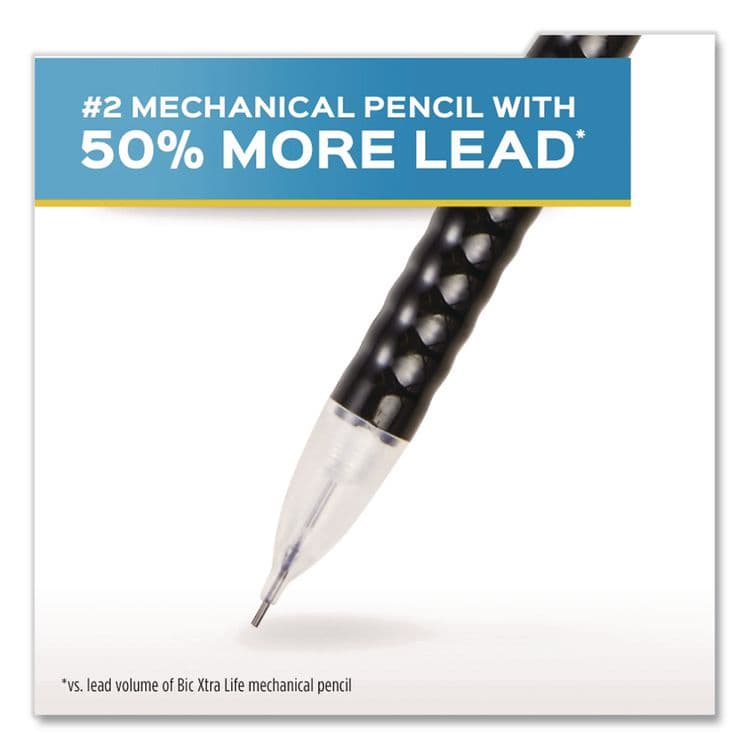SANFORD Write Bros Mechanical Pencil, 0.7 mm, HB (#2), Black Lead, Black Barrel with Assorted Clip Colors, 24/Box (PAP2096310) thumbnail 3