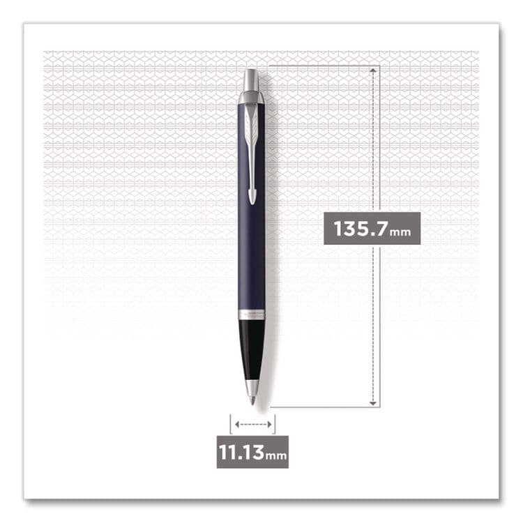 SANFORD IM Ballpoint Pen, Retractable, Medium 0.7 mm, Blue Ink, Black/Chrome Barrel (PAR1975554) thumbnail 3