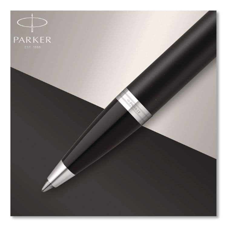 SANFORD IM Ballpoint Pen, Retractable, Medium 0.7 mm, Blue Ink, Black/Chrome Barrel (PAR1975554) thumbnail 4