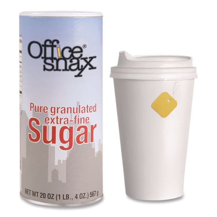 OFFICE SNAX, . Sugar Canister, 20 oz Reclosable Canister (OFX00019) thumbnail 4