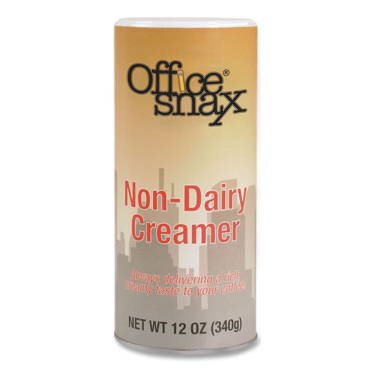OFFICE SNAX, . Powdered Non-Dairy Creamer, Regular, 12 oz Canister, 24/Carton (OFX00020CT) thumbnail 2