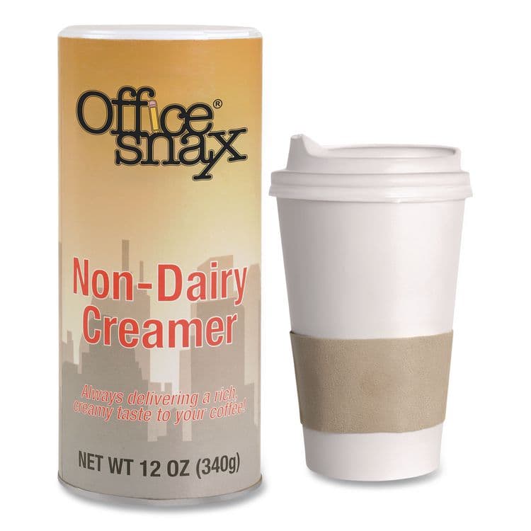 OFFICE SNAX, . Powdered Non-Dairy Creamer, Regular, 12 oz Canister, 3/Pack (OFX00020G) thumbnail 3