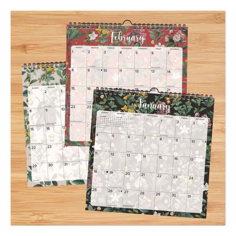 WILLOW CREEK PRESS Botanical Nature 2026 Spiral Wall Calendar, Botanic Artwork, 12 x 12, Multicolor Sheets, 12-Month (Jan to Dec): 2026 (WPR54727) thumbnail 4