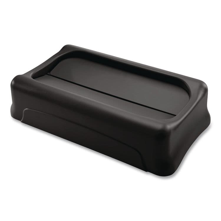 RUBBERMAID COMMERCIAL PROD. Swing Top Lid for Slim Jim Waste Containers, 11.38w x 20.5d x 5h, Black (RCP267360BK)