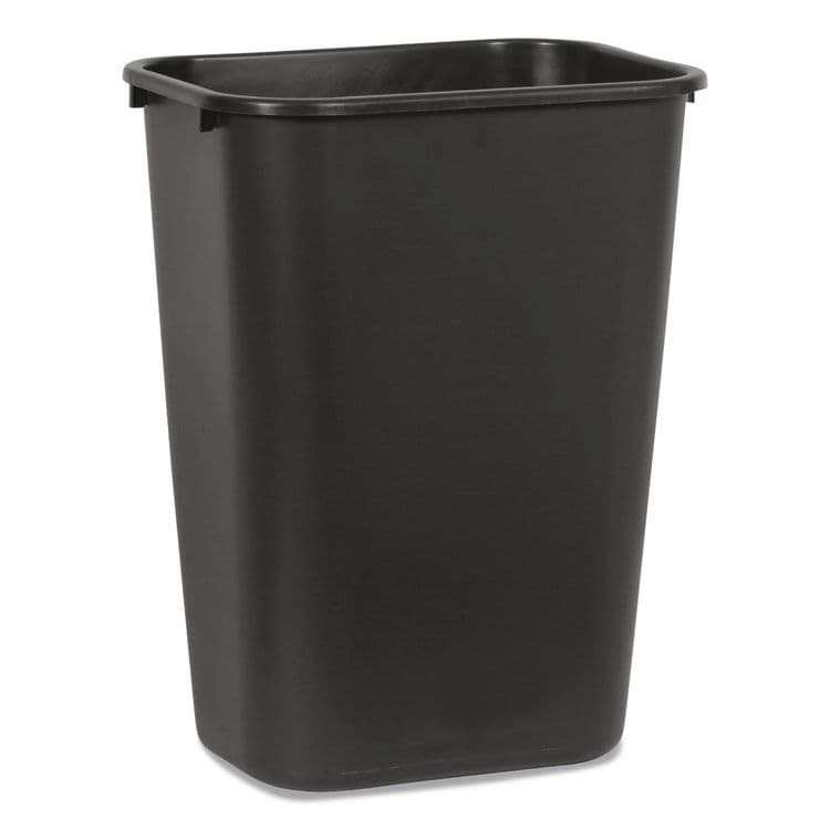 RUBBERMAID COMMERCIAL PROD. Deskside Plastic Wastebasket, 10.25 gal, Plastic, Black (RCP295700BK)