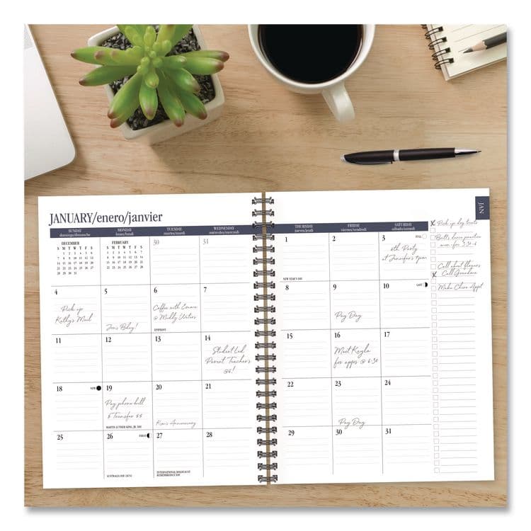 WILLOW CREEK PRESS Butterfly Zen Weekly/Monthly Planner, 8.5 x 6.5, Black Cover, 12-Month (Jan to Dec): 2026 (WPR57506) thumbnail 4