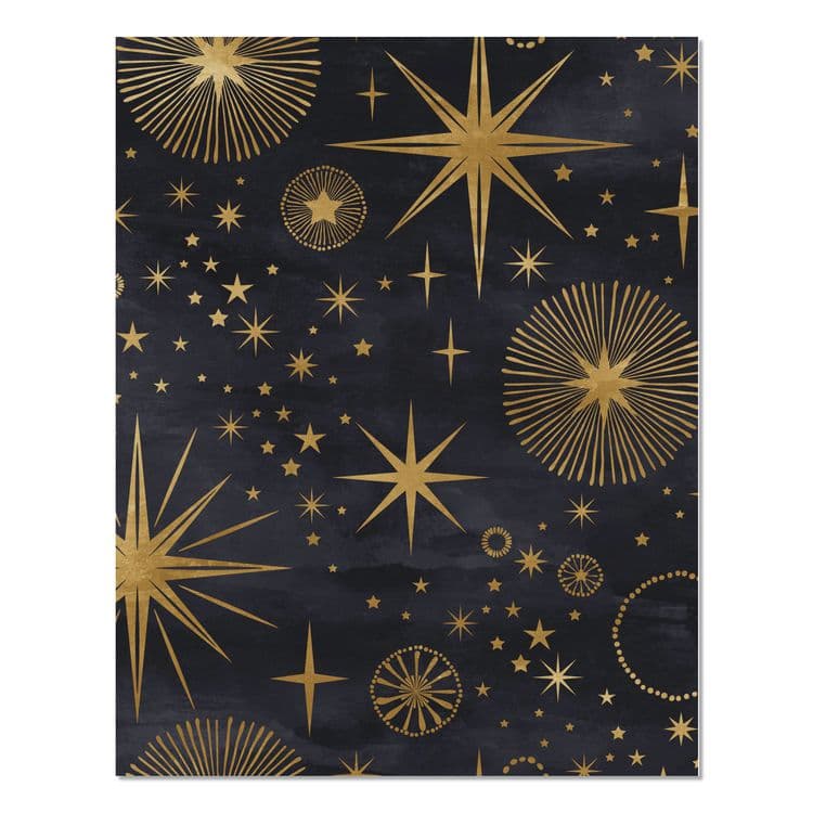 WILLOW CREEK PRESS Starry Night Monthly Planner, 9.5 7.5, Black/Gold Cover, 12-Month (Jan to Dec): 2026 (WPR57582)
