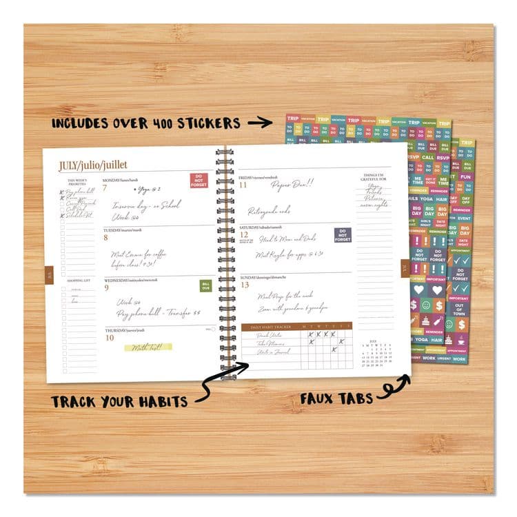 WILLOW CREEK PRESS Charcoal Weekly/Monthly Planner, 11 x 8.5, Charcoal Cover, 12-Month (Jan to Dec): 2026 (WPR57605) thumbnail 3