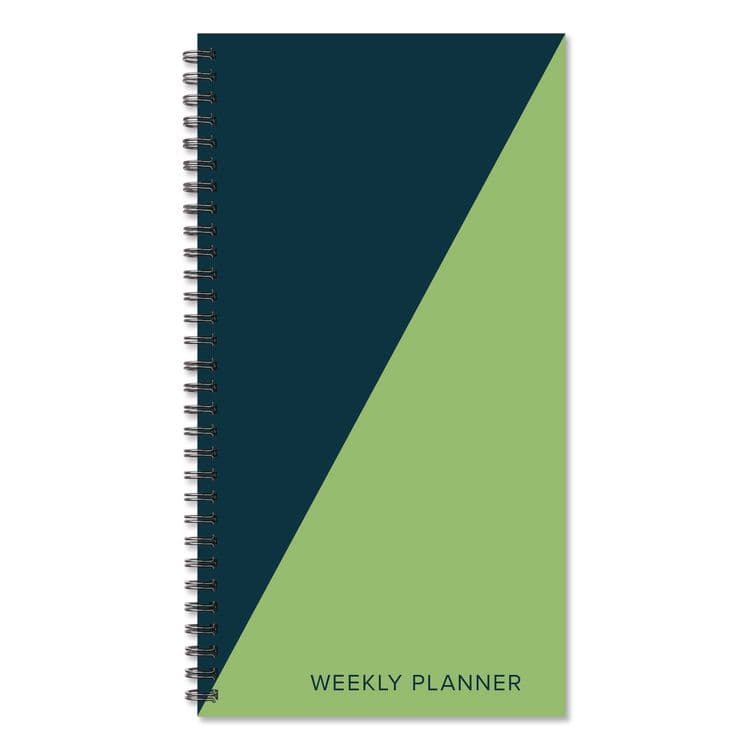 WILLOW CREEK PRESS Navy Lime Duotone Softcover Weekly/Monthly Spiral Planner, 6.5 x 3.5, Navy/Lime Cover, 12-Month (Jan to Dec): 2026 (WPR57711)
