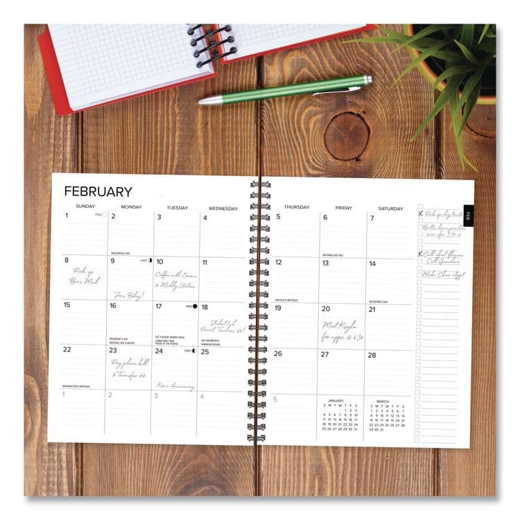 WILLOW CREEK PRESS Basic Blue Weekly/Monthly Planner, 8.5 x 6.5, Blue Cover, 12-Month (Jan to Dec): 2026 (WPR57834) thumbnail 4