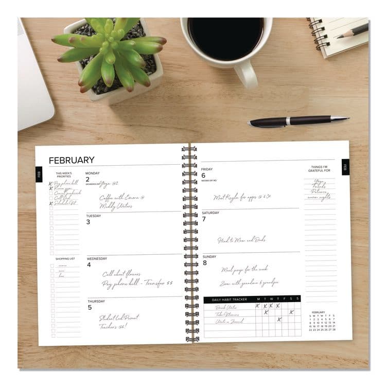 WILLOW CREEK PRESS Basic Blue Weekly/Monthly Planner, 8.5 x 6.5, Blue Cover, 12-Month (Jan to Dec): 2026 (WPR57834) thumbnail 3