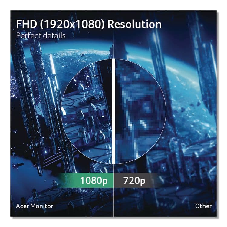 ACER AMERICA Nitro EDS320Q Curved FHD LCD Gaming Monitor, 31.5" Widescreen, VA Panel, 1920 Pixels x 1080 Pixels (ACOEDS320QS3BII) thumbnail 3