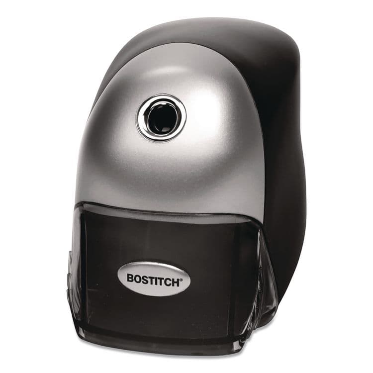 STANLEY BOSTITCH QuietSharp Executive Electric Pencil Sharpener, AC-Powered, 4 x 7.5 x 5.13, Black/Silver, 6/Carton (ACIEPS8HDBLKCT) thumbnail 2