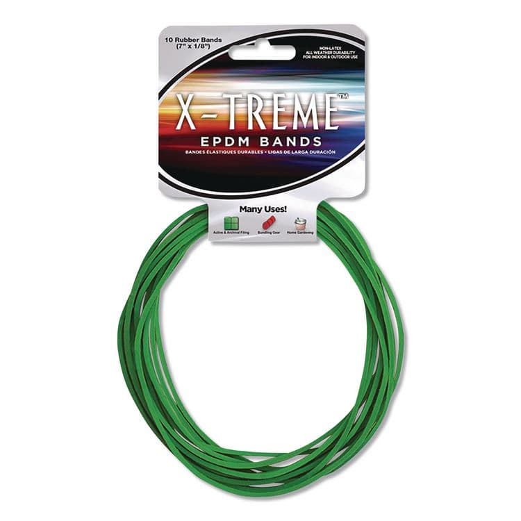 ALLIANCE RUBBER X-TREME EPDM Bands, Size 117B, Green, 10/Pack (ALL02003PK)