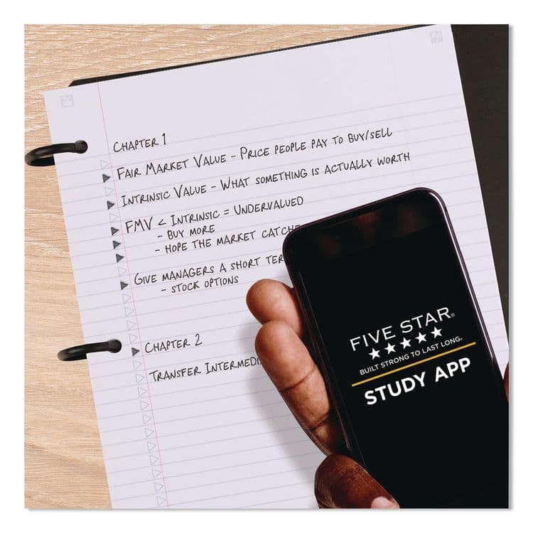 MEAD PRODUCTS FLEX Notebinder, 1" TechLock Rings, 3-Subject, Medium/College Rule, Randomly Assorted Cover Colors, (120) 11 x 8.5 Sheets (ACC08126) thumbnail 3