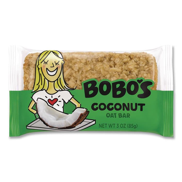 BOBO'S Oatmeal Bars, Coconut, 3 oz Individually Wrapped, 12/Box (BBO00050) thumbnail 2