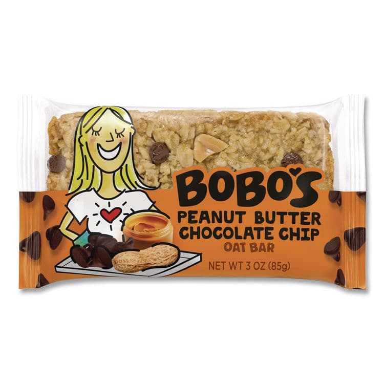 BOBO'S Oatmeal Bars, Peanut Butter Chocolate Chip, 3 oz Individually Wrapped, 12/Box (BBO00172) thumbnail 2